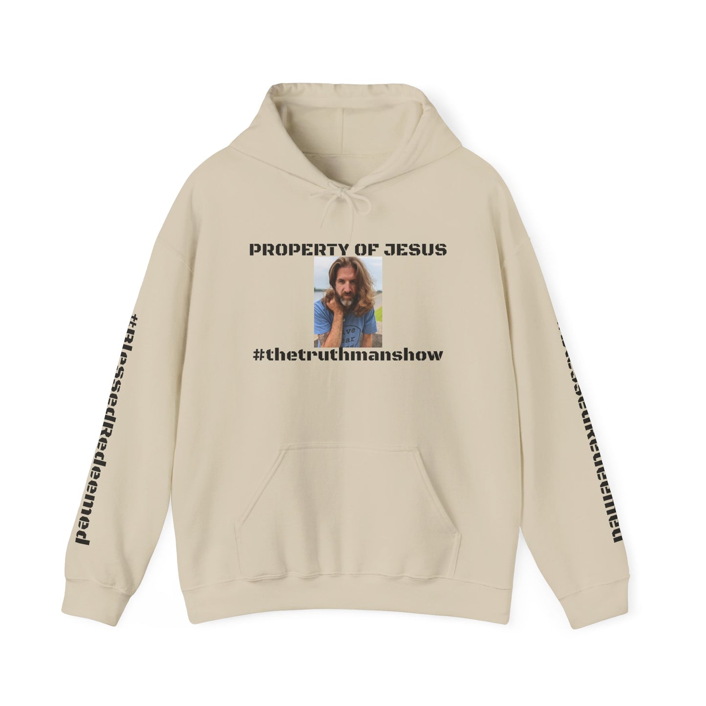 Property of Jesus #TheTruthManShow Unisex Heavy Blend™ Hooded Sweatshirt