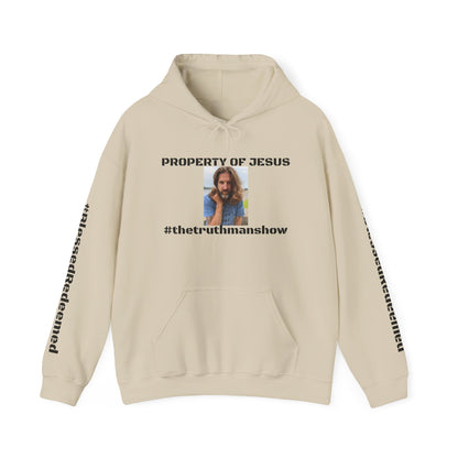 Property of Jesus #TheTruthManShow Unisex Heavy Blend™ Hooded Sweatshirt