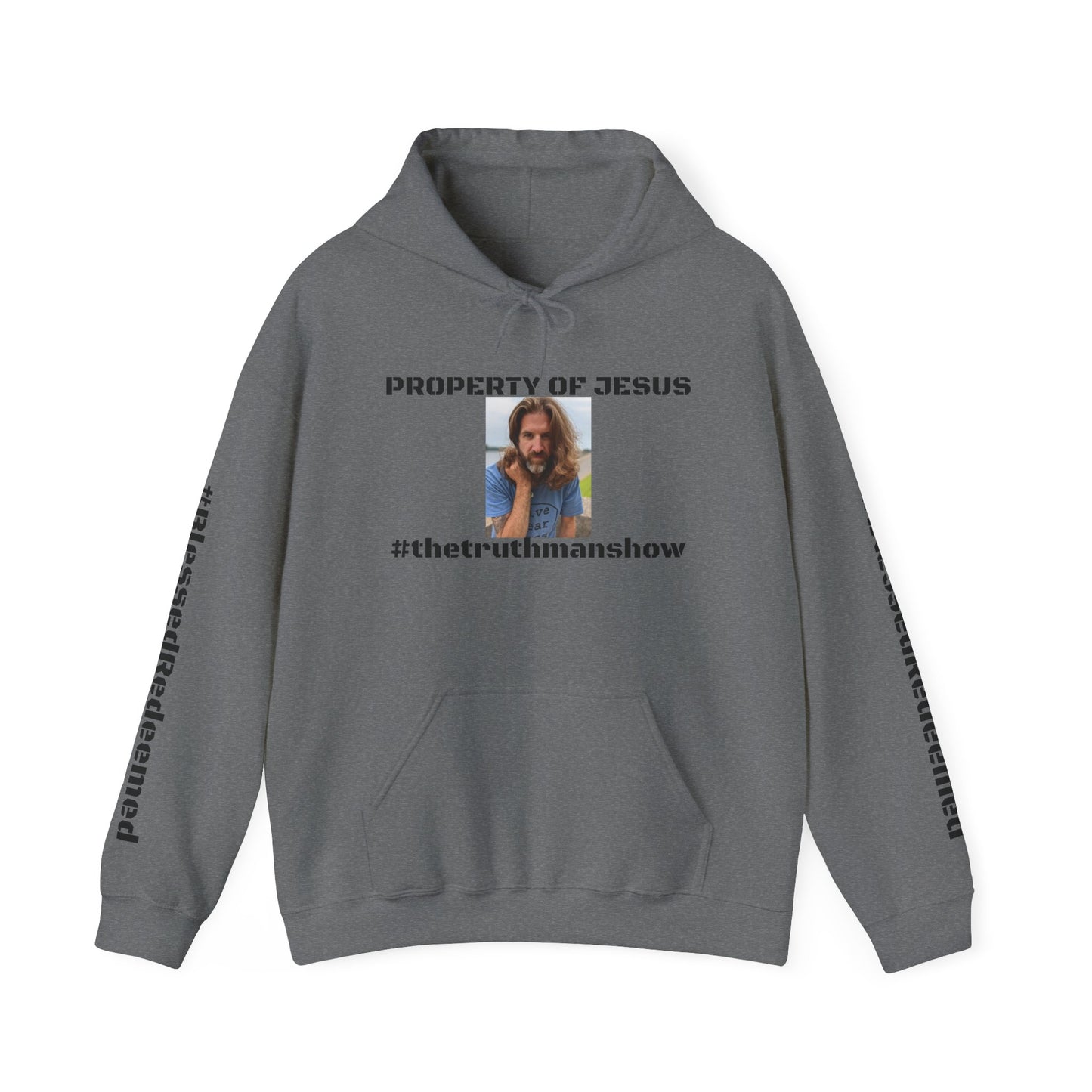 Property of Jesus #TheTruthManShow Unisex Heavy Blend™ Hooded Sweatshirt