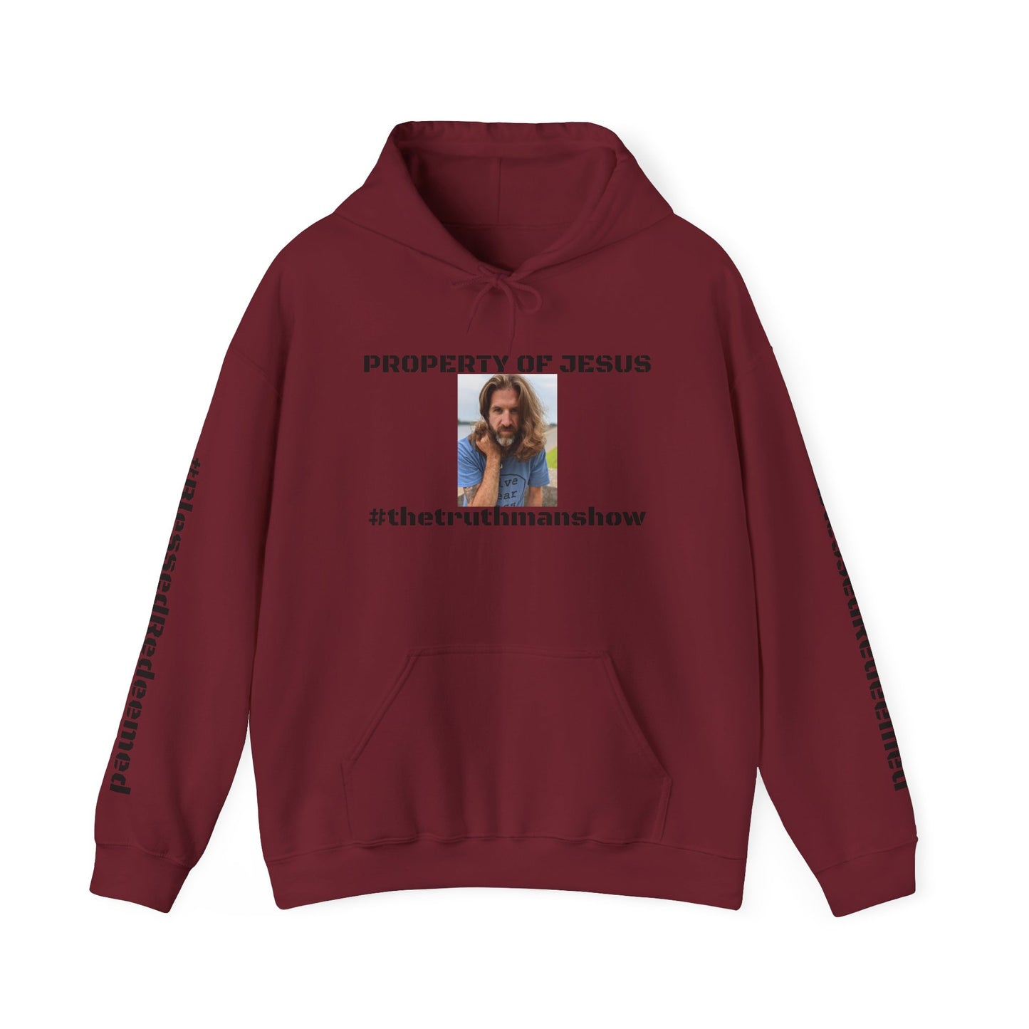 Property of Jesus #TheTruthManShow Unisex Heavy Blend™ Hooded Sweatshirt