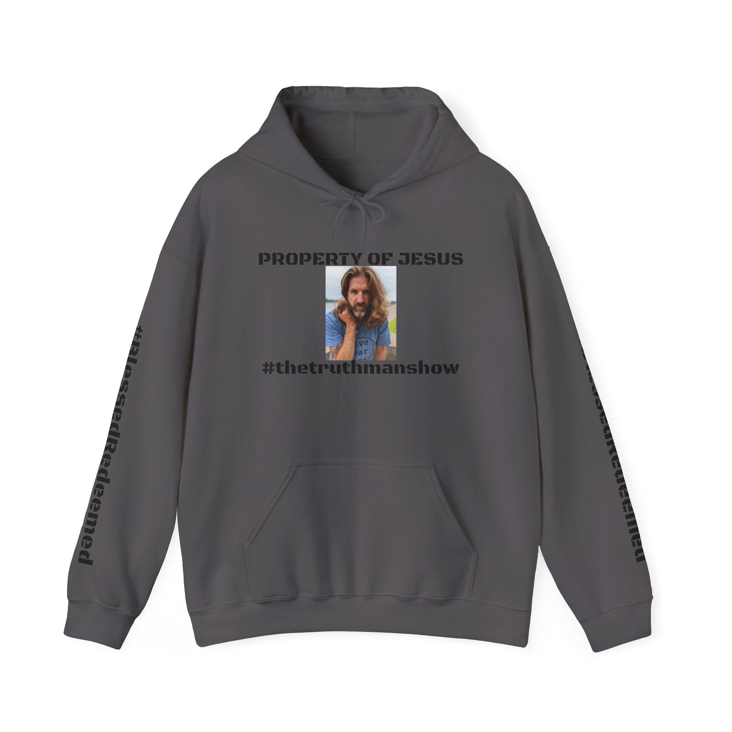 Property of Jesus #TheTruthManShow Unisex Heavy Blend™ Hooded Sweatshirt