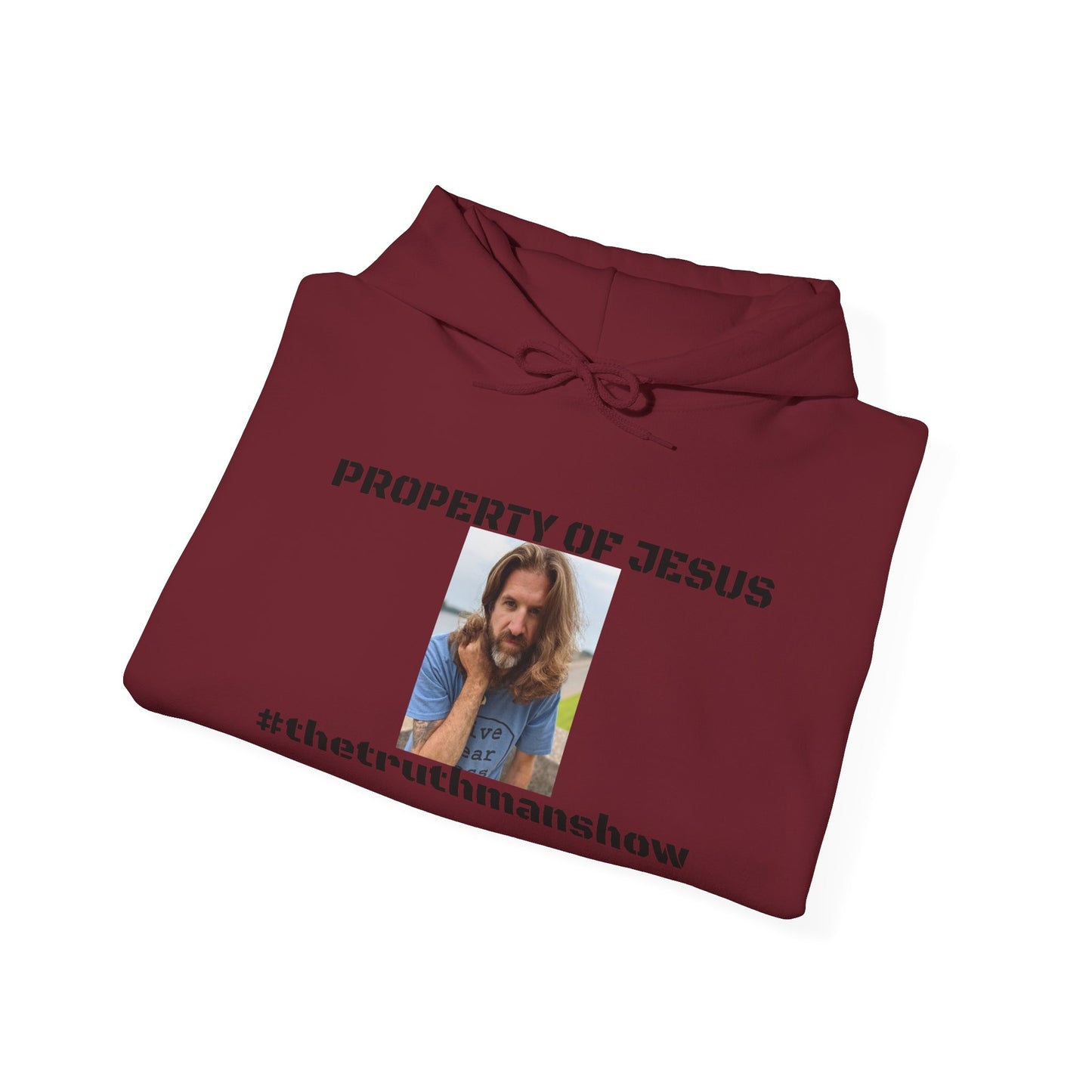 Property of Jesus #TheTruthManShow Unisex Heavy Blend™ Hooded Sweatshirt
