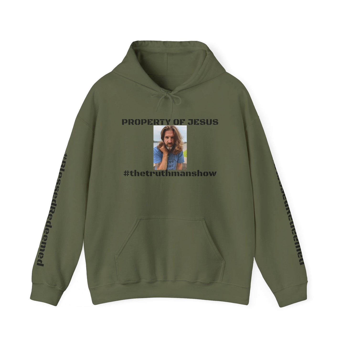 Property of Jesus #TheTruthManShow Unisex Heavy Blend™ Hooded Sweatshirt