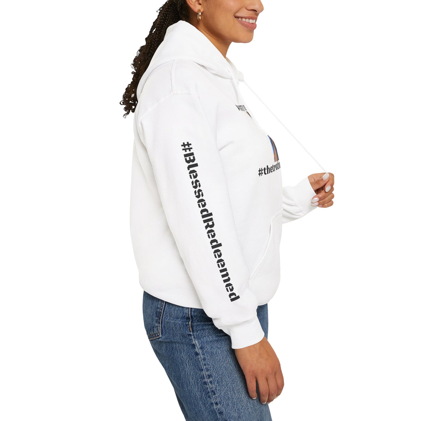 Property of Jesus #TheTruthManShow Unisex Heavy Blend™ Hooded Sweatshirt