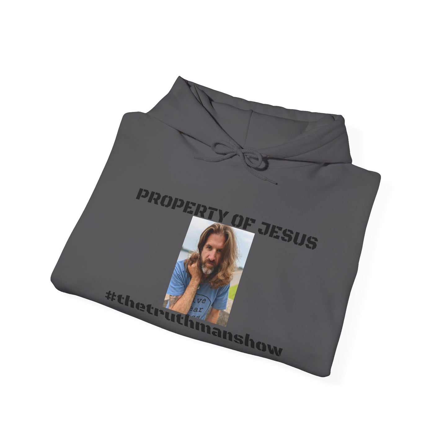 Property of Jesus #TheTruthManShow Unisex Heavy Blend™ Hooded Sweatshirt