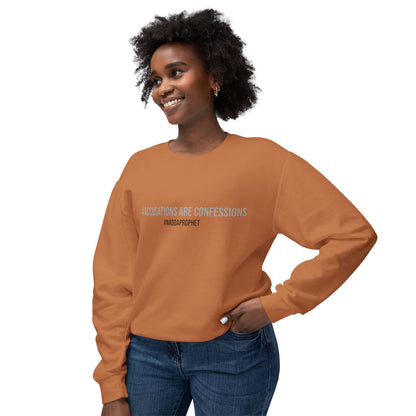 #AccusationsAreConfessions #NADDAProphet Unisex Lightweight Crew-neck Sweatshirt