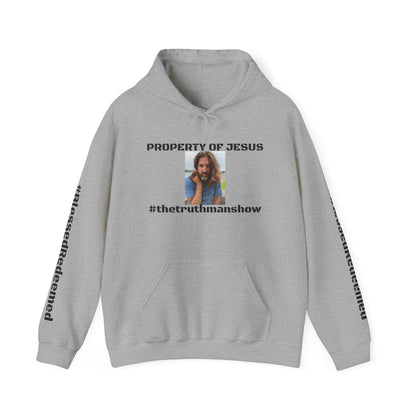 Property of Jesus #TheTruthManShow Unisex Heavy Blend™ Hooded Sweatshirt