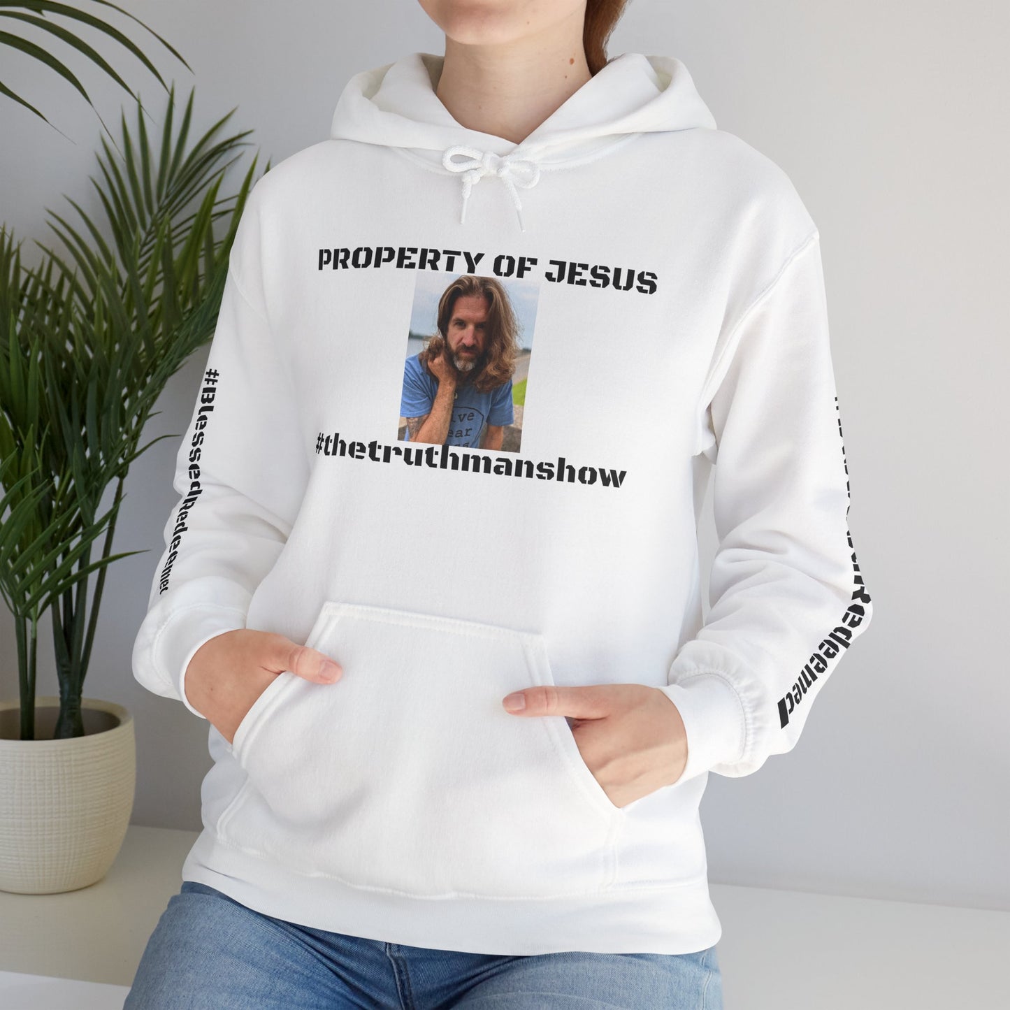 Property of Jesus #TheTruthManShow Unisex Heavy Blend™ Hooded Sweatshirt