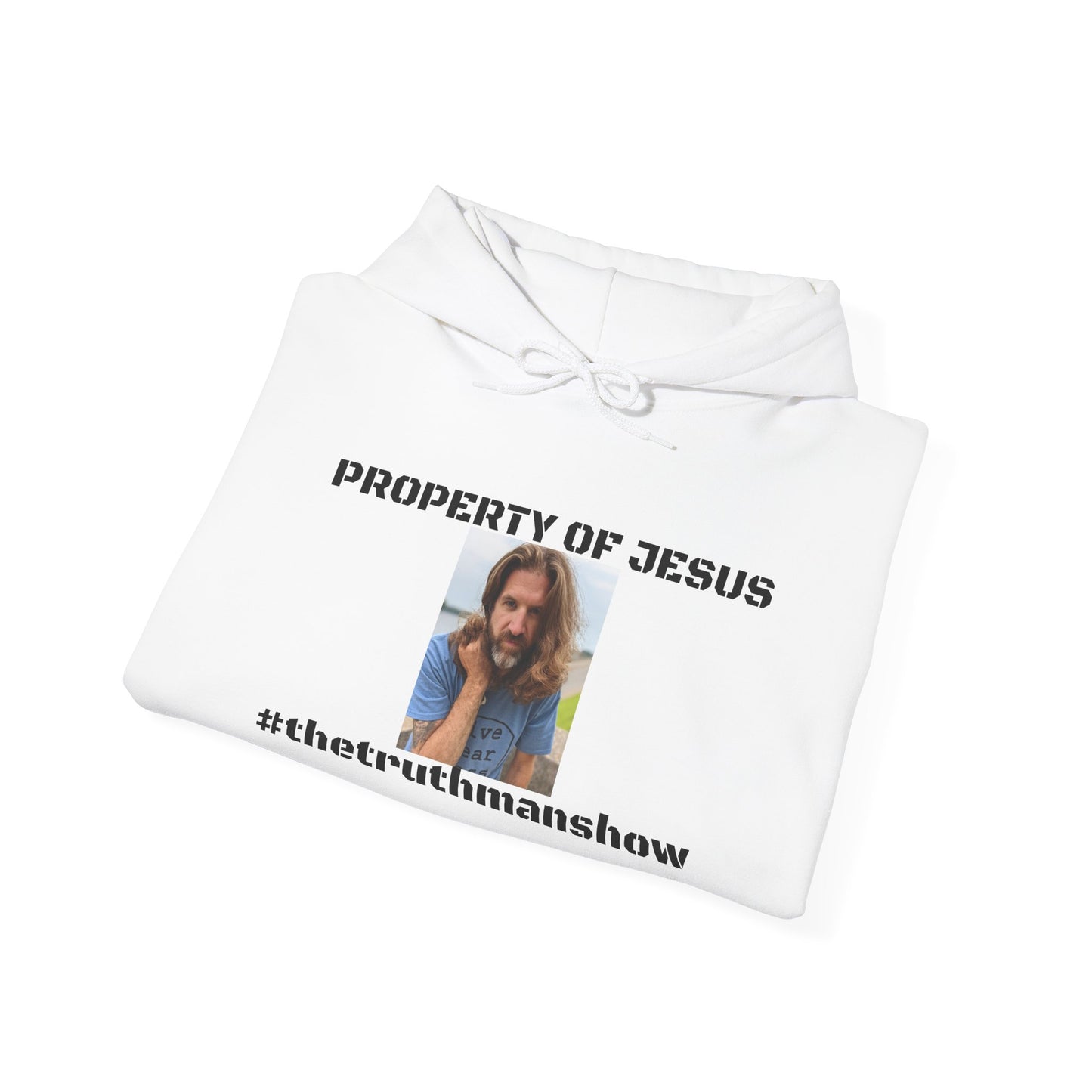 Property of Jesus #TheTruthManShow Unisex Heavy Blend™ Hooded Sweatshirt