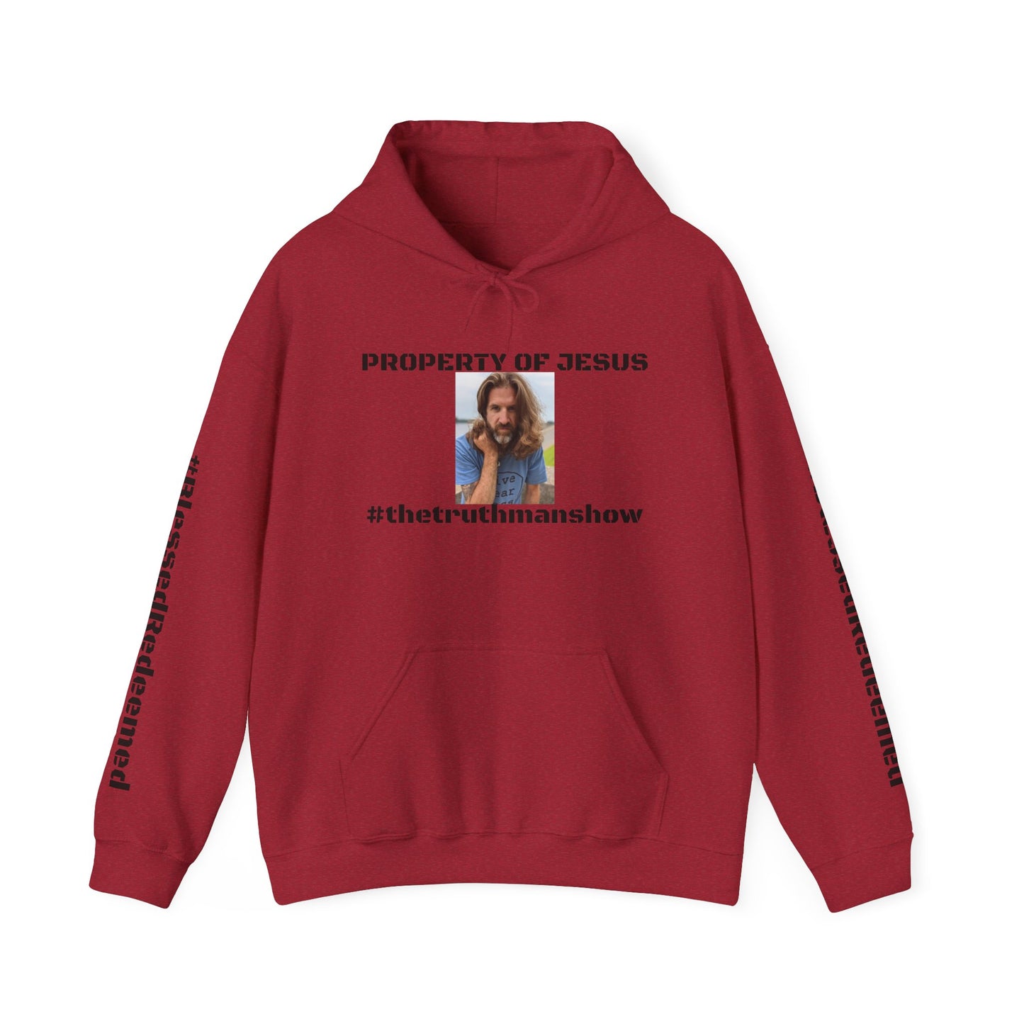Property of Jesus #TheTruthManShow Unisex Heavy Blend™ Hooded Sweatshirt