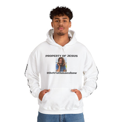 Property of Jesus #TheTruthManShow Unisex Heavy Blend™ Hooded Sweatshirt